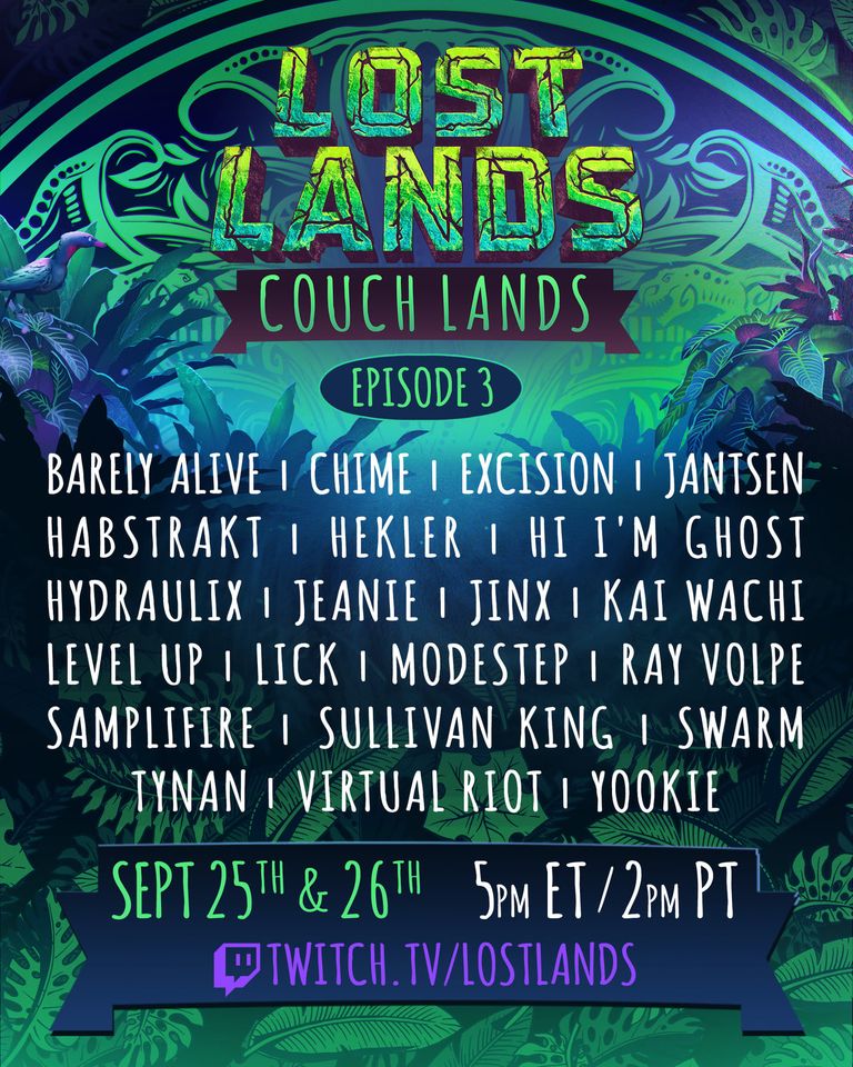 Lost Lands Couch Lands Set Times showfomo livestreams not to miss