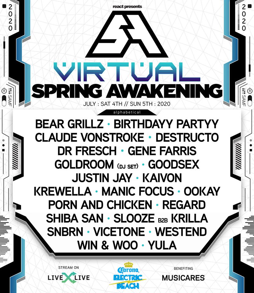 Virtual Spring Awakening Set Times showfomo livestreams not to miss